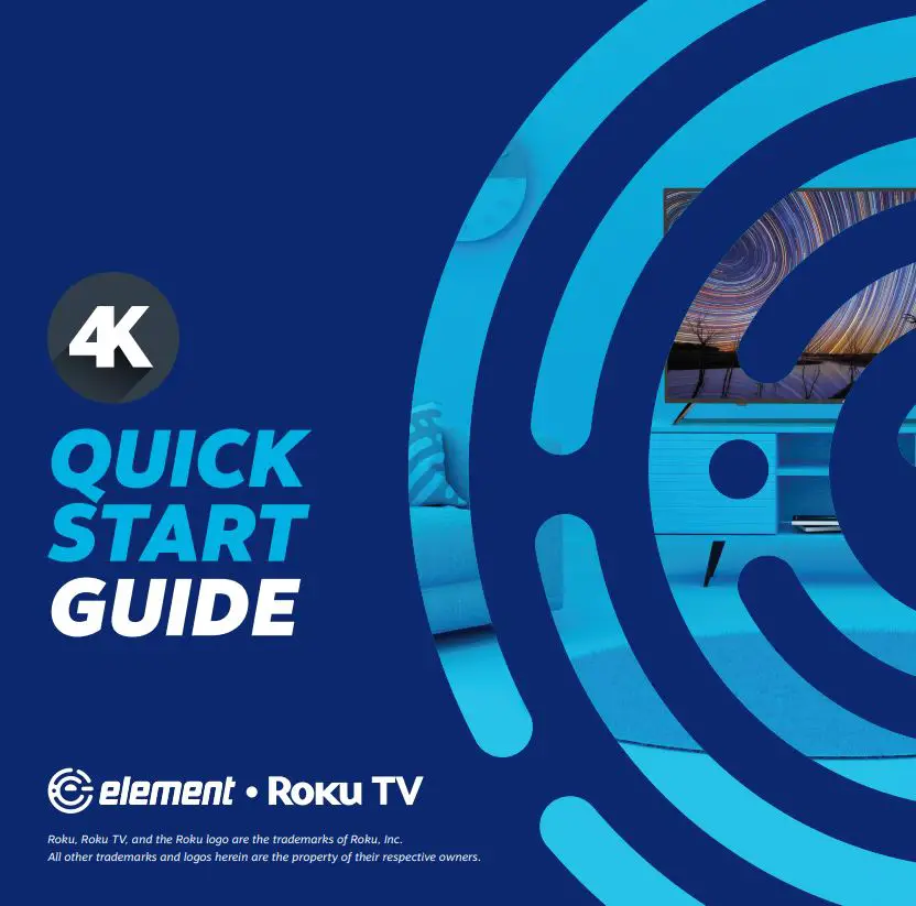 ELEMENT E4AA65R 65 Inch UHD 4K Roku TV User Guide