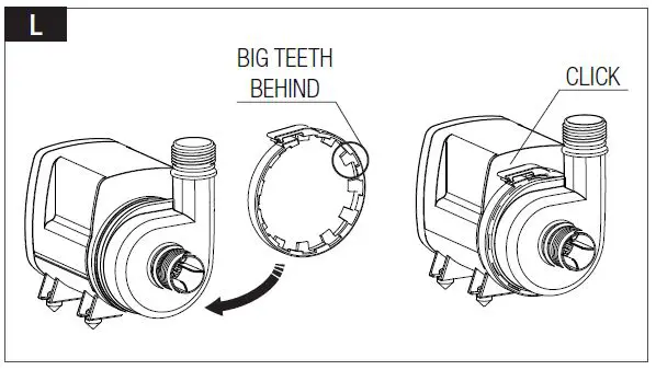SICCE 5.5 LPH Advanced Aquarium Return Pump FIG12
