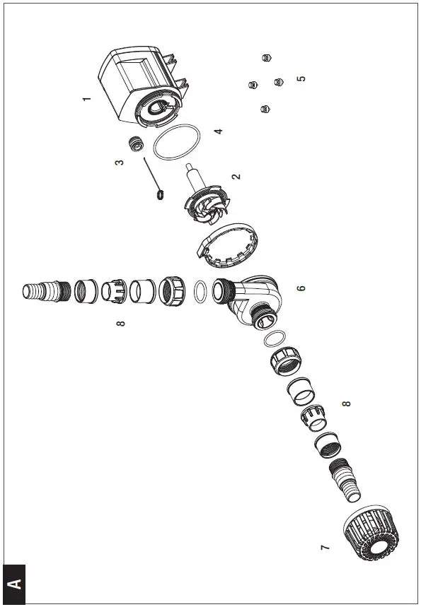 SICCE 5.5 LPH Advanced Aquarium Return Pump FIG2
