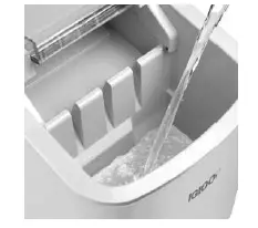 IGLOO IGLICEB26HNBK Automatic 26-Pound Ice Maker with Carry Handle FIG 4