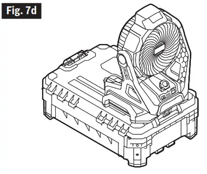 FLEX FX5471 24V Jobsite Fan - Fig. 7d