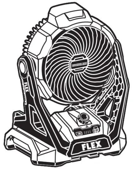 FLEX FX5471 24V Jobsite Fan - Jobsite Fan