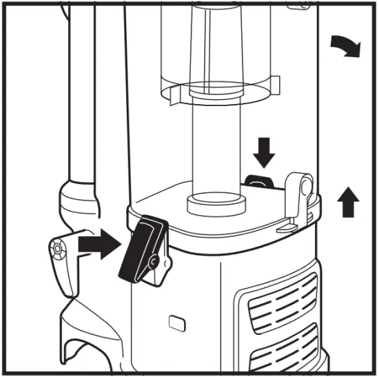 EMPTYING THE DUST CUP