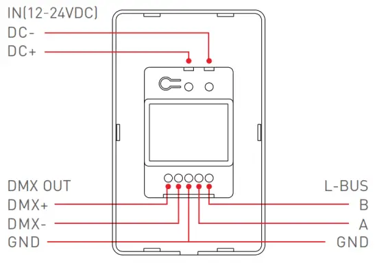 LTECH UB1 Intelligent Touch Panel Bluetooth  DMX Programmable - breaker