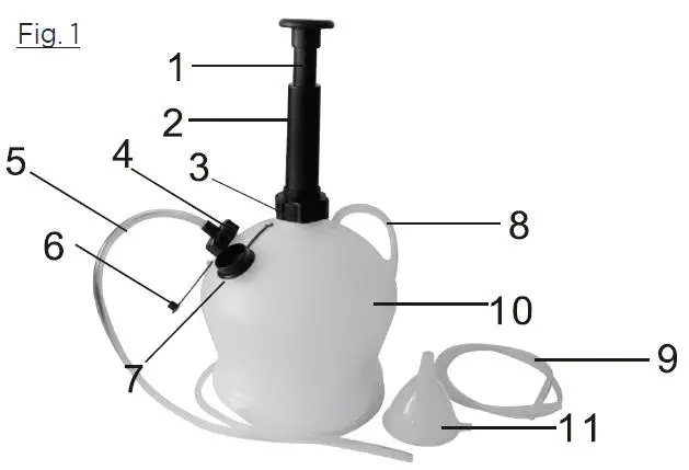 Oypla 3348 4L OilFluid Extractor Fig1