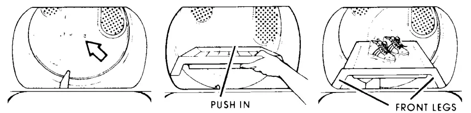 Whirlpool LE7800XM Automatic Dryer User - ‘sing the drying rack