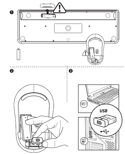 FD iK6630M 24Ghz Wireless Keyboard and Mouse Combo - fig