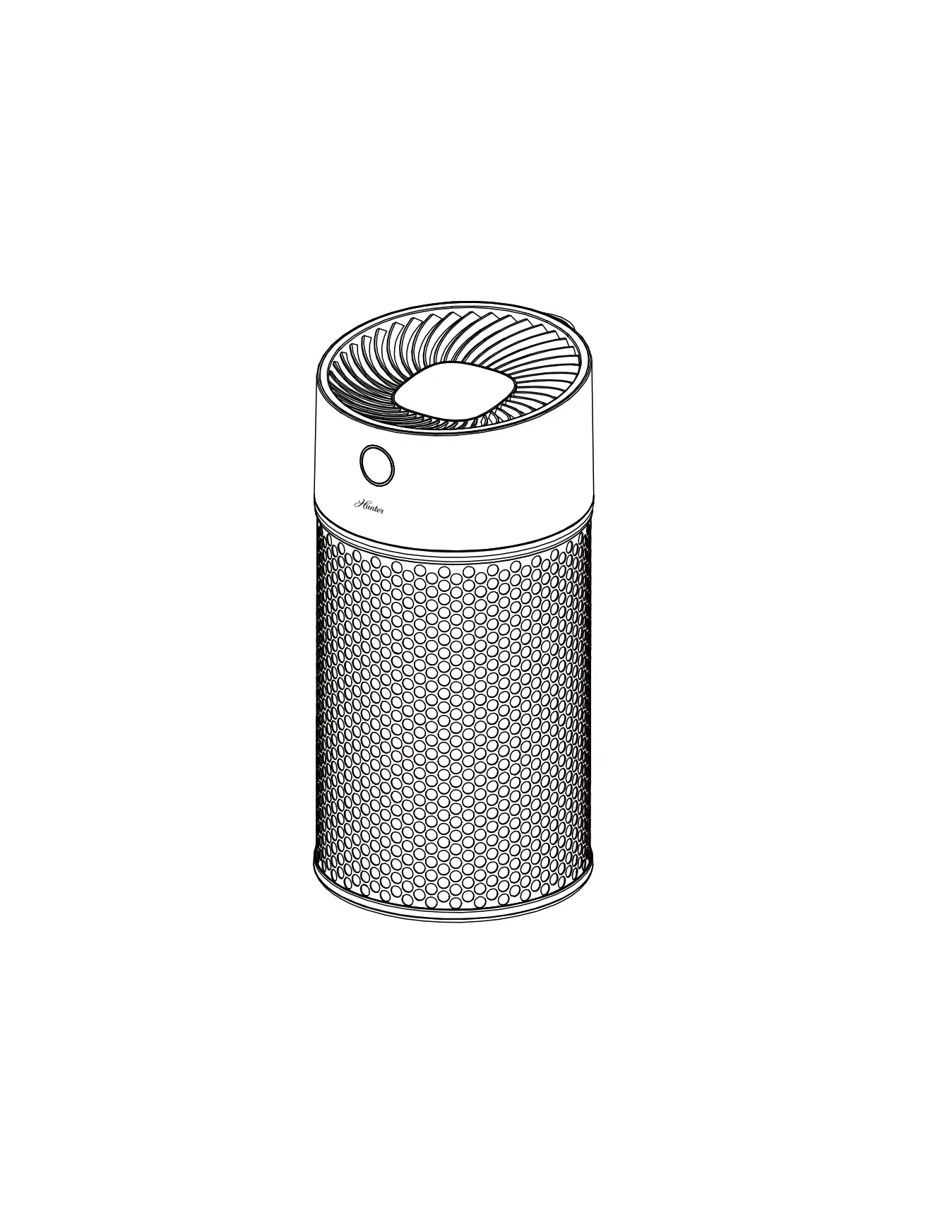 Hunter Electronic Cylinder Air Purifier Owner's Manual