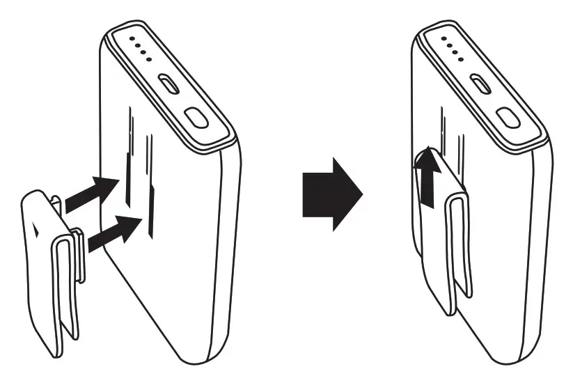 INSIGNIA NS Q2BP Extended Life Battery Pack for Oculus Quest 2 - INSTALLING THE DETACHABLE CLIP