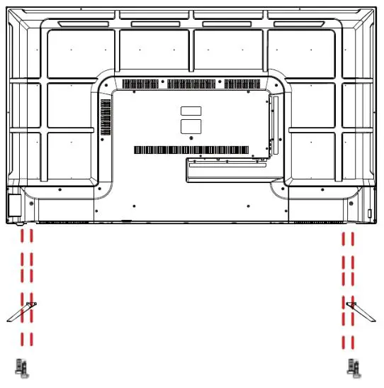 BLAUPUNKT 58” 4K Ultra HD Smart TV - Attaching the stand