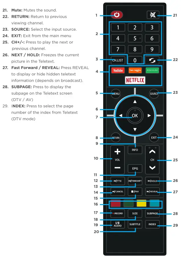 BLAUPUNKT 58” 4K Ultra HD Smart TV - REMOTE CONTROL 2