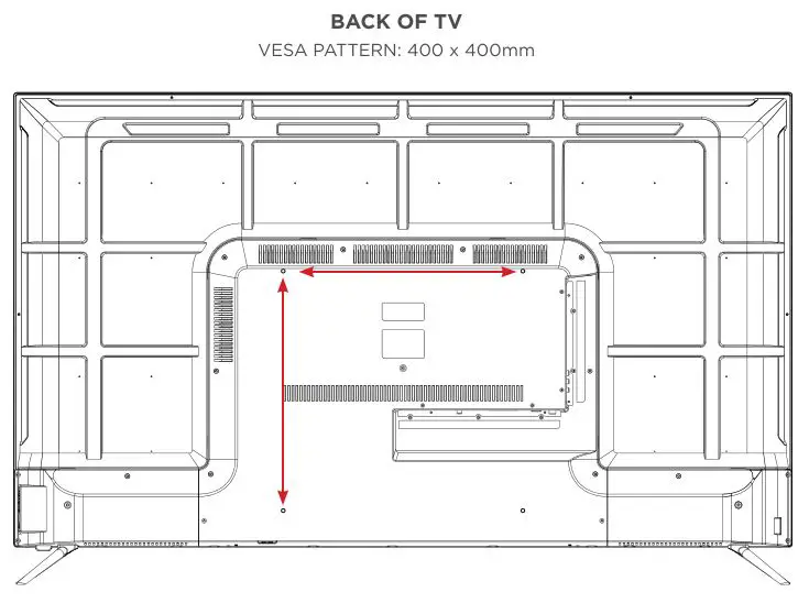 BLAUPUNKT 58” 4K Ultra HD Smart TV - Wall-Mounting Instructions