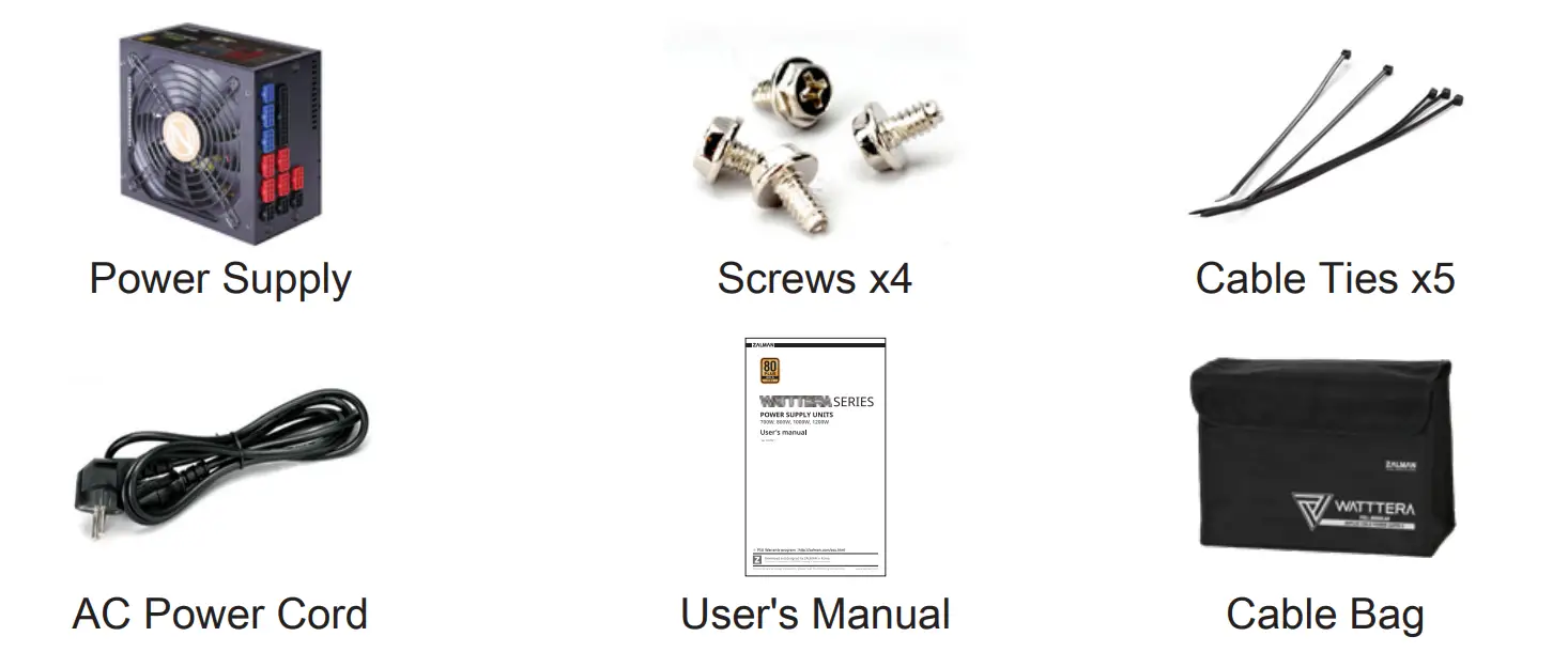 ZALMAN Watttera Series 700W Power Supply Units - fig1