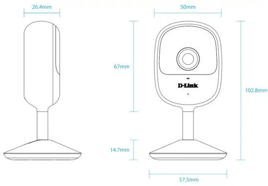D Link DCS 6100LH Compact Full HD Wi Fi Camera - 2