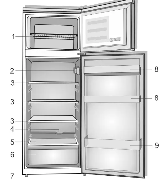beko RDSA240K35WN 223L Two-Door Fridge-FIG-1