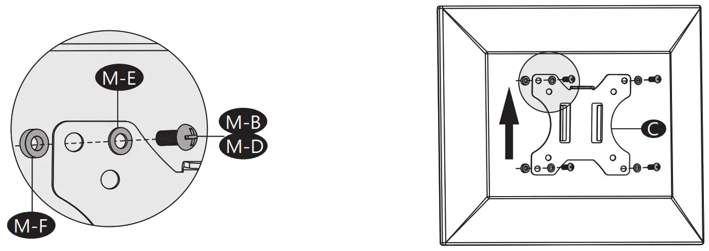 Monitor Desk Stand-Curved Back Monitor