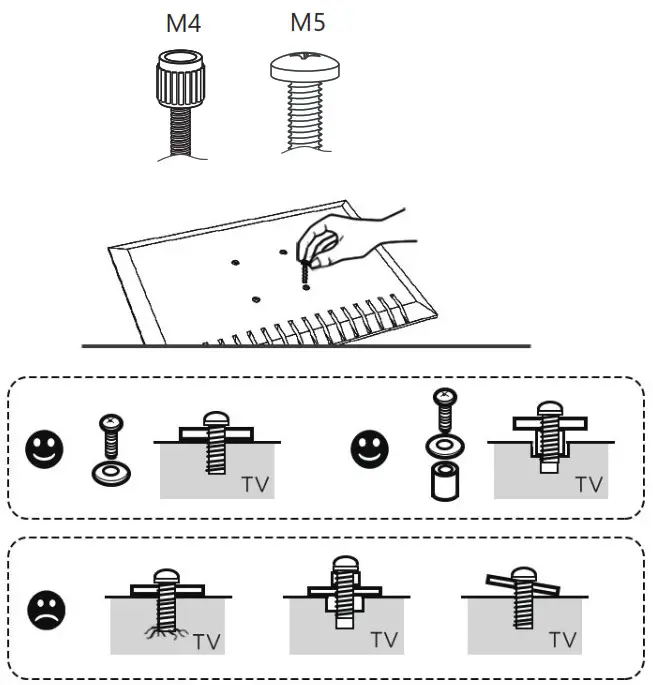Monitor Desk Stand- -Hand thread screws