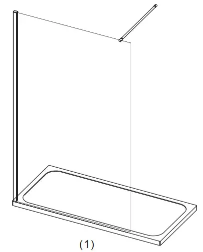 MERLYAN Shower Wall Swivel Shower Wall 1