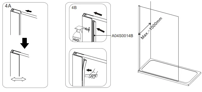 MERLYAN Shower Wall Swivel Shower Wall 10