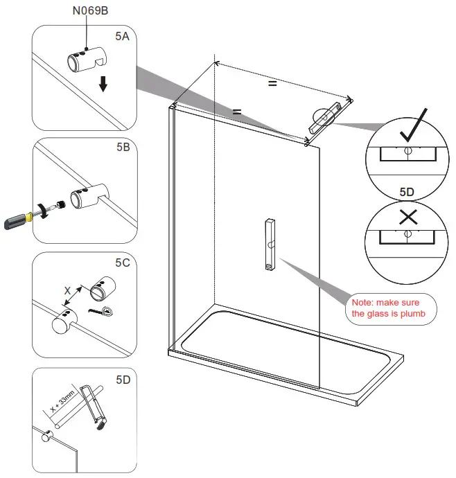 MERLYAN Shower Wall Swivel Shower Wall 11