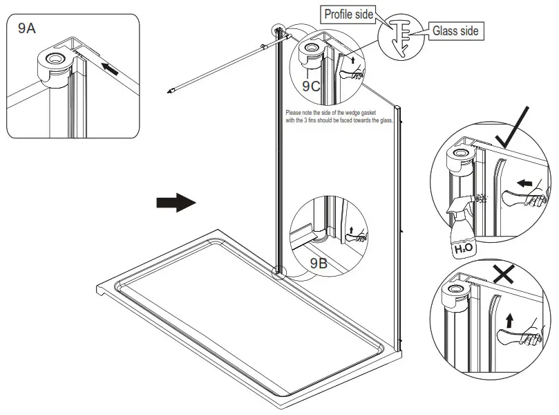 MERLYAN Shower Wall Swivel Shower Wall 17