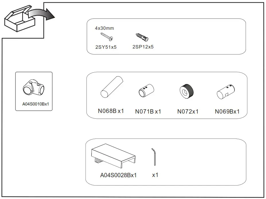 MERLYAN Shower Wall Swivel Shower Wall 5
