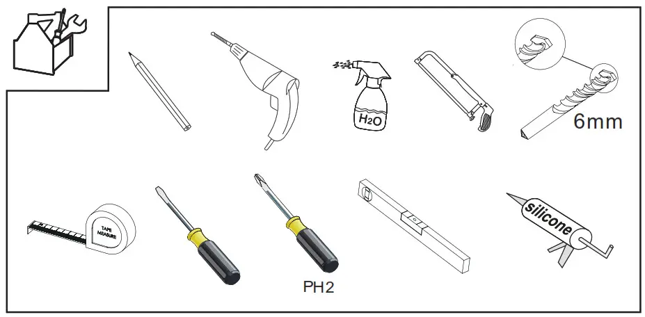 MERLYAN Shower Wall Swivel Shower Wall 6