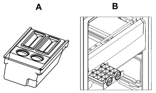 Haier H2F-220SF Upright Freezer - ICE CUBES PRODUCTION