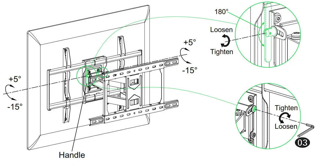 Mounting Dream Full Motion TV Adjustment 2