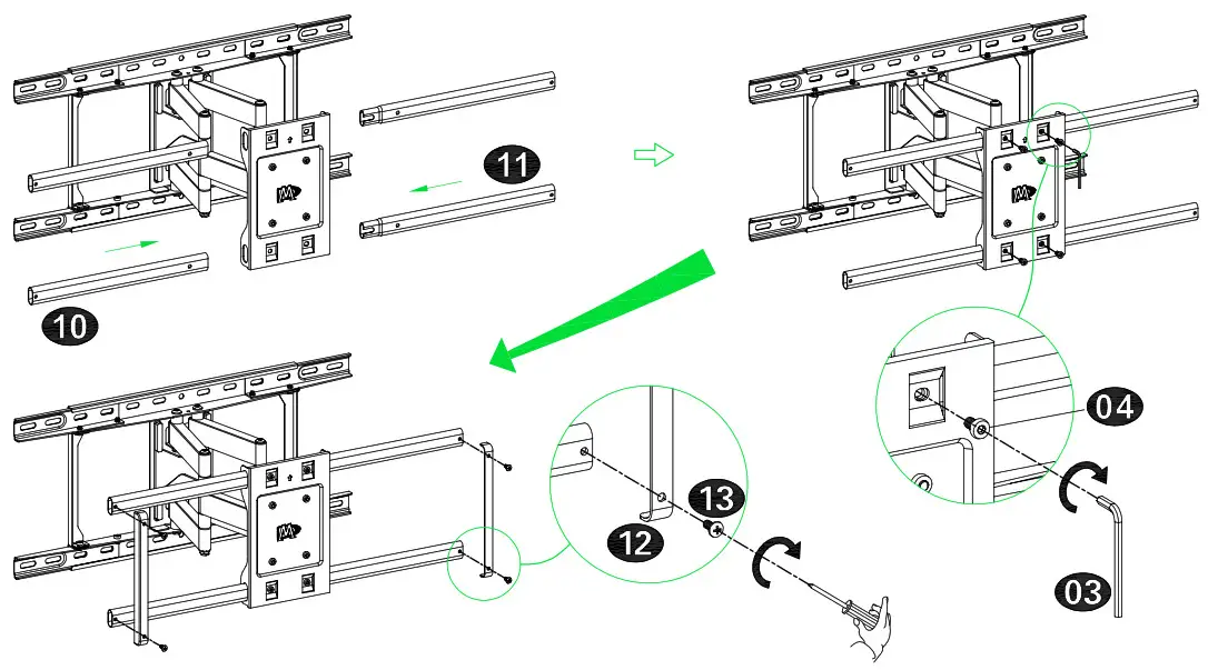 Mounting Dream Full Motion TV Hand and Secur Plate 2