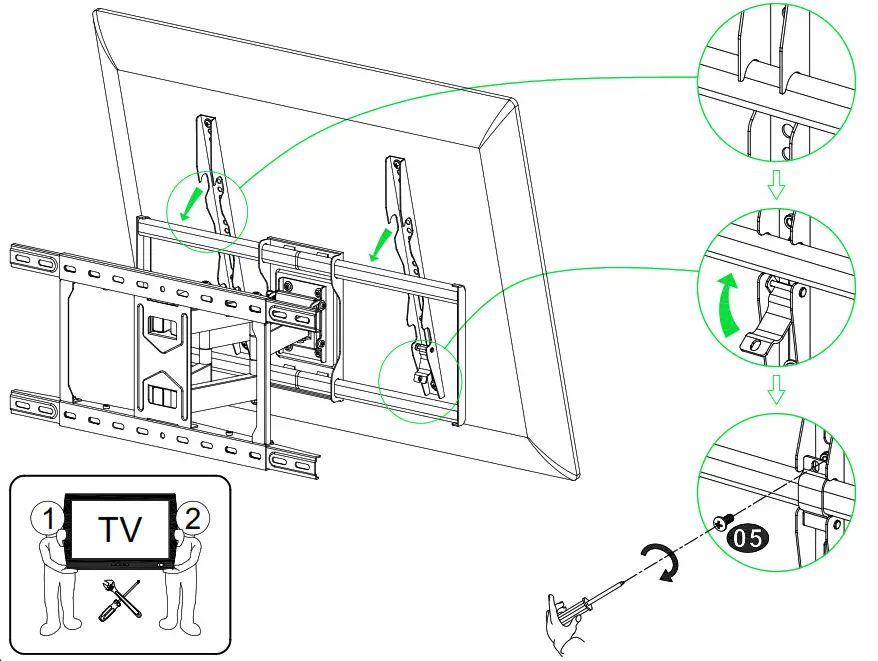 Mounting Dream Full Motion TV Hand and Secur Plate 4