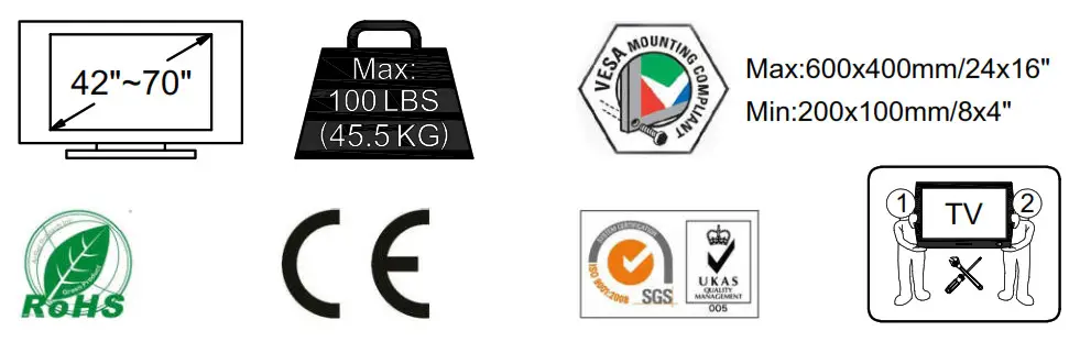 Mounting Dream Full Motion TV INSTALLATION INSTRUCTION 2