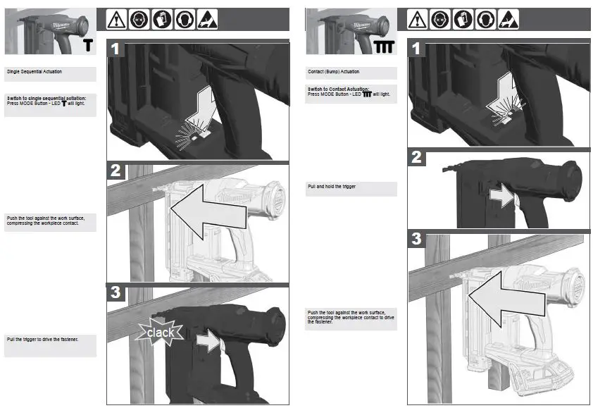 milwaukee M18 FN18GS Cordless nailer Tool FIG 6