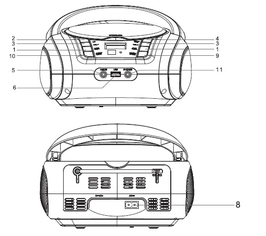 LONPOO-Portable-CD-Player-Kids-Gift-Boombox-Classic-Stereo-Sound-System-Outdoor-Speaker-fig-3