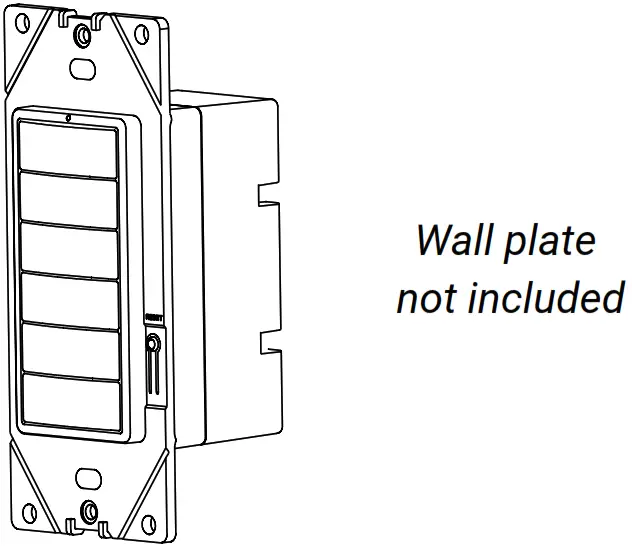COOPER 1255874 WaveLinx Lite Wallstation with Zigbee - Wall plate