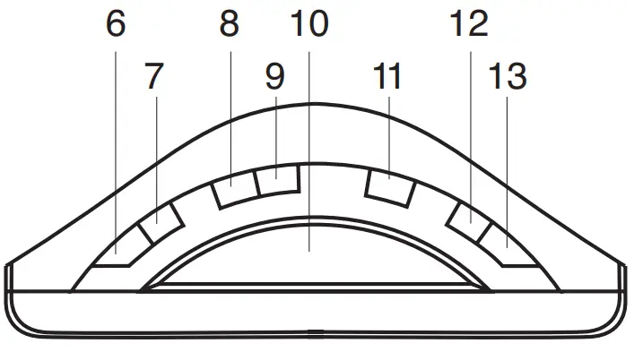 HARPER HCLK 1007 Radio Alarm Clock - CONTROL BUTTONS