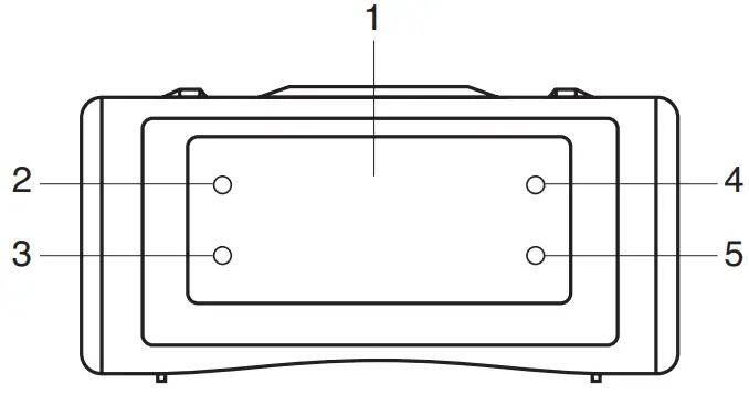 HARPER HCLK 1007 Radio Alarm Clock - DISPLAY