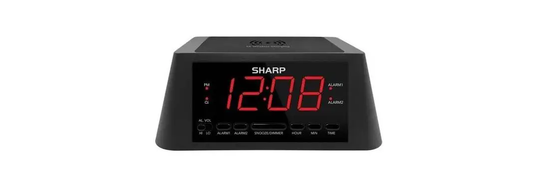 Sharp Spc237a Qi Wireless Charging Alarm Clock User Manual