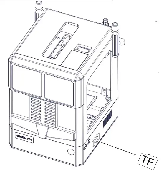 CREALITY CR-100 3D PrinterExtuder Lnstall nozzle