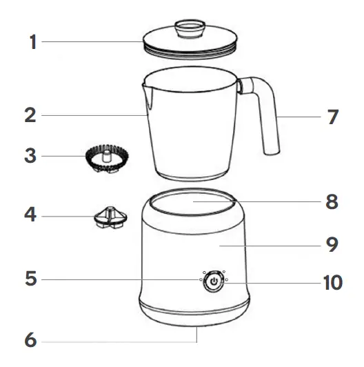 kogan KAMFRWARBKA Milk Frother and Warmer 1