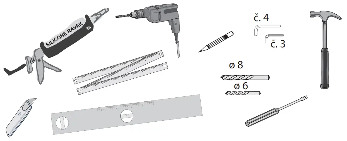 RAVAK BSRV4 Plus B Set 80 Corner Shower - FIG 3