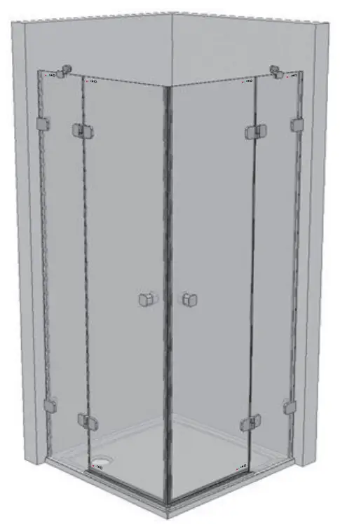 RAVAK BSRV4 Plus B Set 80 Corner Shower