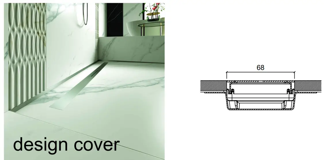 profilpas PP Drain Aqua Shower drain base with direct drainage - figure 16