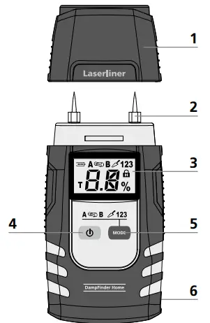 Laserliner 082 013 DampFinder Home Moisture Meter 2