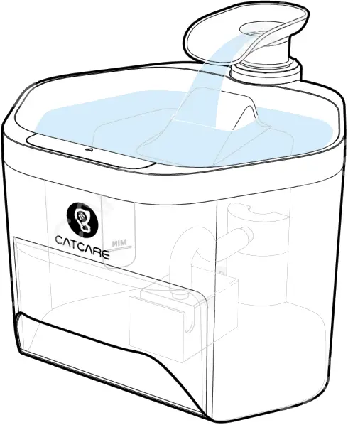 CATCARE DF02 Pet Water Fountain