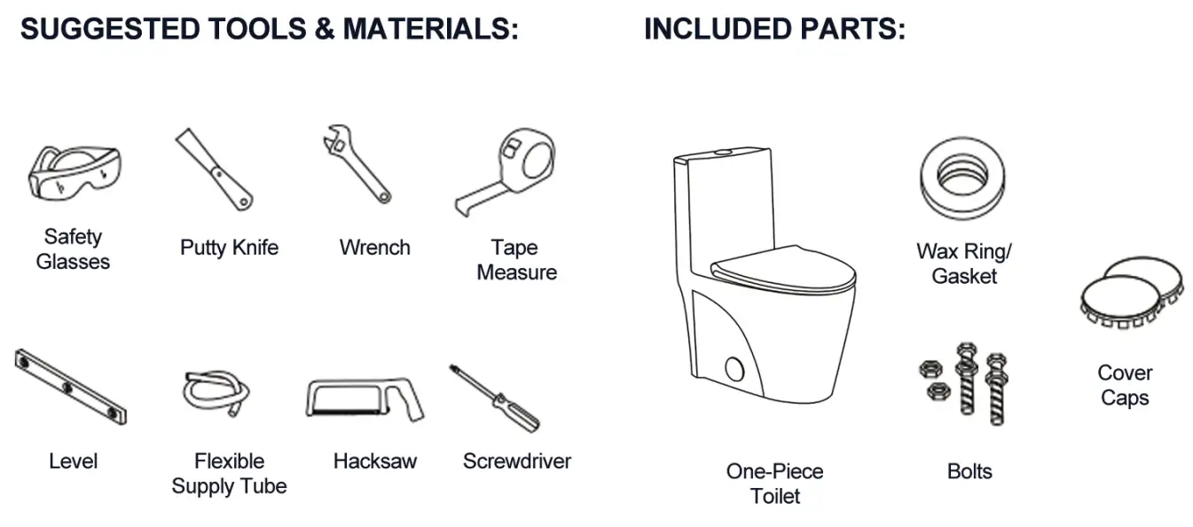 CLOVIS 21S0901-MB Dual Flush Elongated Toilet - fig1