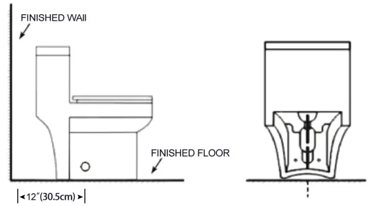 CLOVIS 21S0901-MB Dual Flush Elongated Toilet - fig2