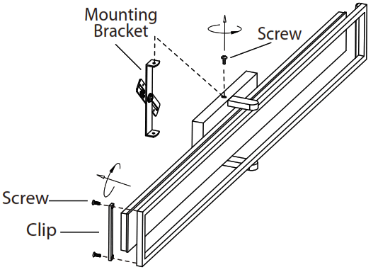 CANARMN LVL229A24 LED Vanity - Mounting bracket