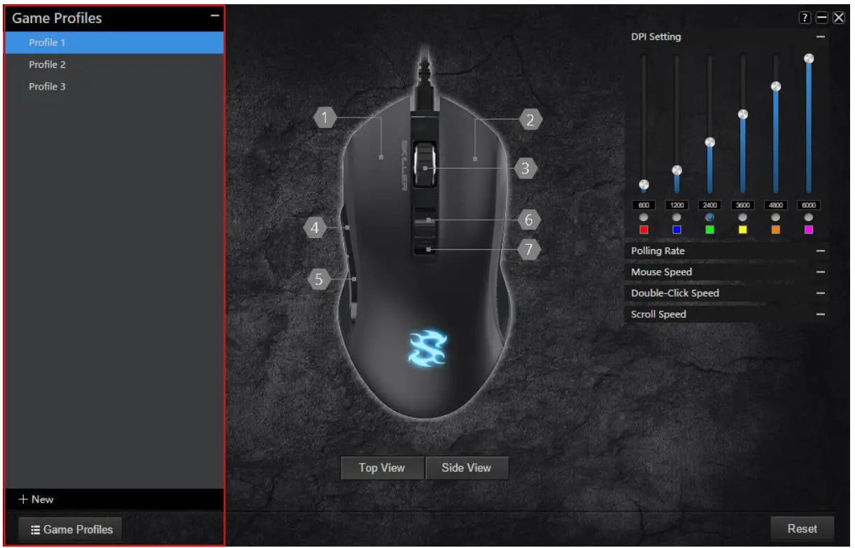 Sharkoon Wireless Gaming Mouse - Game Profiles