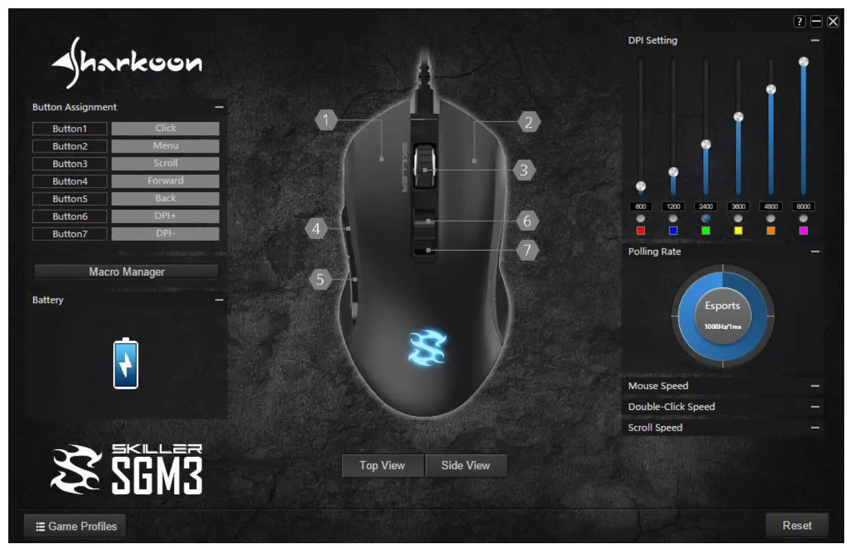 Sharkoon Wireless Gaming Mouse - Software Overview